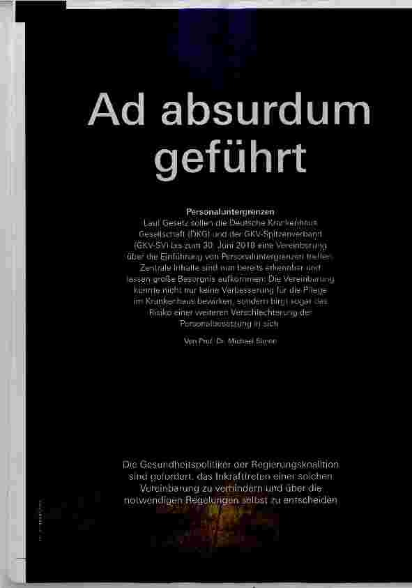Vorschauseite 1: Ad absurdum geführt