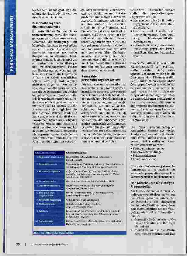 Vorschauseite 2: Personal bezogen es Risikomanagement