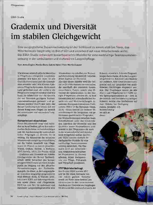 Vorschauseite 1: Grademix und Diversität im stabilen Gleichgewicht