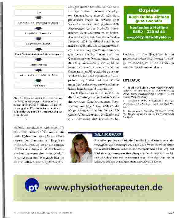Vorschauseite 2: Pilotstudien in der Physiotherapie