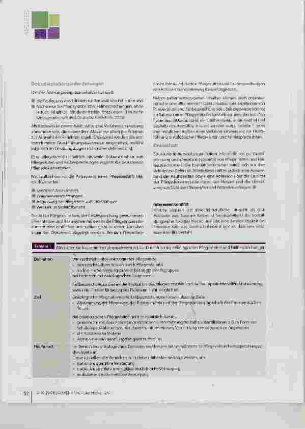 Vorschauseite 5: Onkologische Pflegevisite und Fallbesprechung praktische Umsetzung