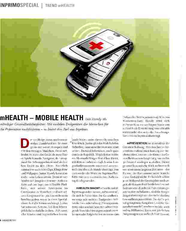 Vorschauseite 1: mHEALTH - MOBILE HEALTH