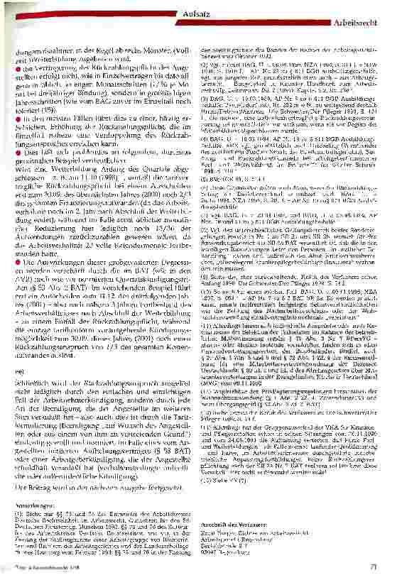 Vorschauseite 5: Fortund Weiterbildung der Pflegekräfte - Kostentragung und Rückzahlung
