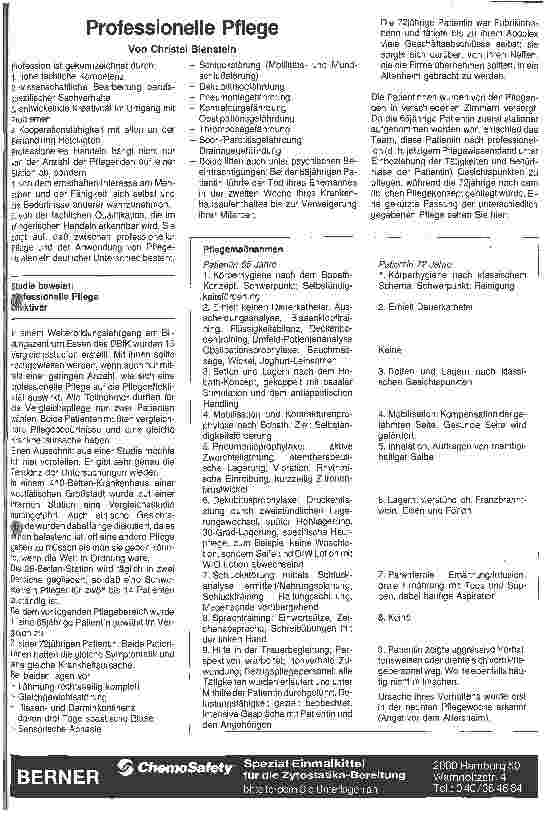 Vorschauseite 1: Professionale Pflege