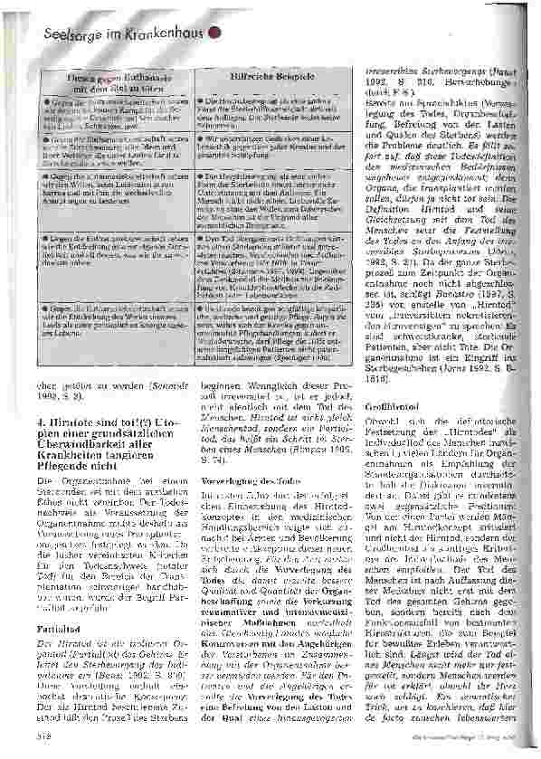 Vorschauseite 4: Ethik des Sterbens - Würde des Lebens
