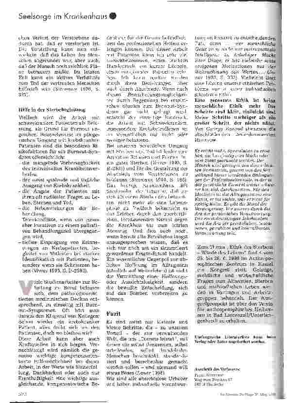 Vorschauseite 6: Ethik des Sterbens - Würde des Lebens