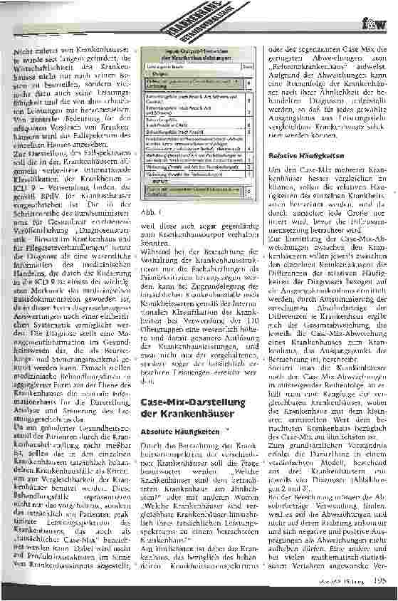 Vorschauseite 2: Der Krankenhaus-Betriebsvergleich Ein leistungsorientierter Maßstab zur Budgetund Pflegesatzbemessung