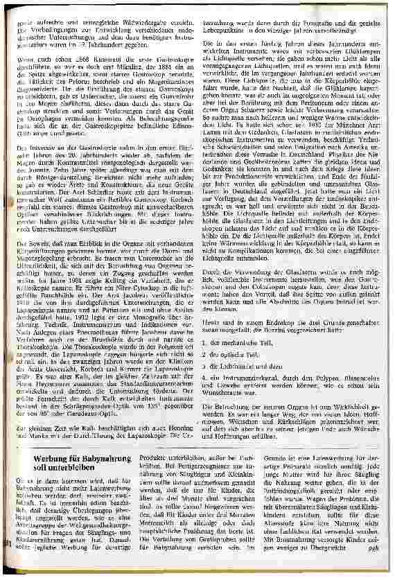 Vorschauseite 2: Die Entwicklung der Endoskopie bis heute