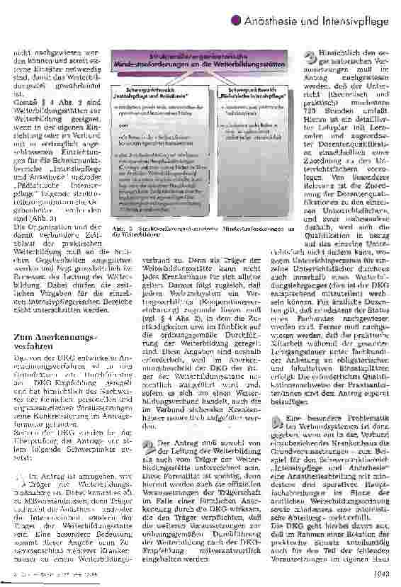 Vorschauseite 3: Fachweiterbildung in der Intensivpflege -die modifizierte Weiterbildungsempfehlung der DKG-