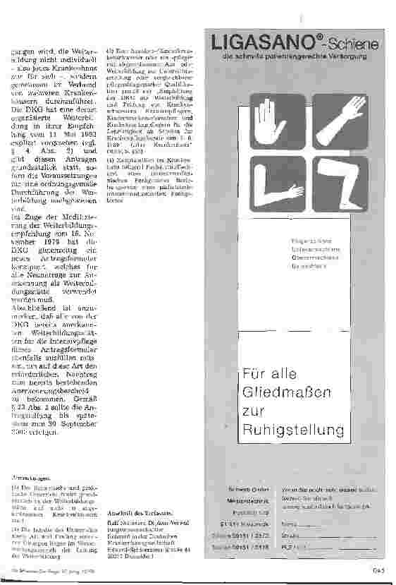 Vorschauseite 5: Fachweiterbildung in der Intensivpflege -die modifizierte Weiterbildungsempfehlung der DKG-