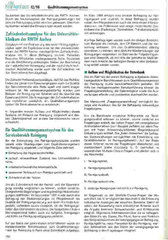 Vorschauseite 2: Einführung eines Qualitätsmanagementsystem für Servicebereiche am Beispiel der Reinigung