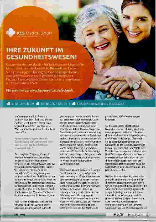 Vorschauseite 4: Die transanale Irrigation als mögliche Therapiewa