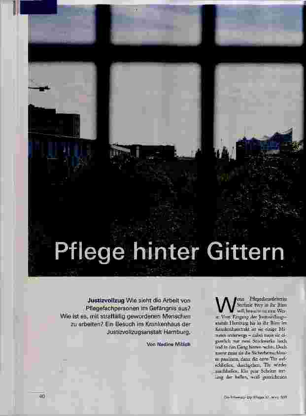 Vorschauseite 1: Pflege hinter Gittern