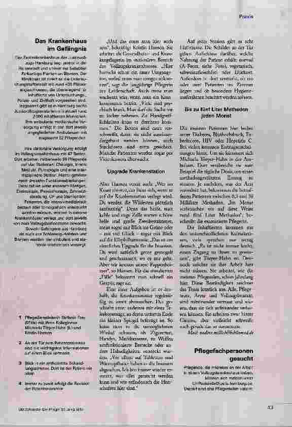 Vorschauseite 4: Pflege hinter Gittern