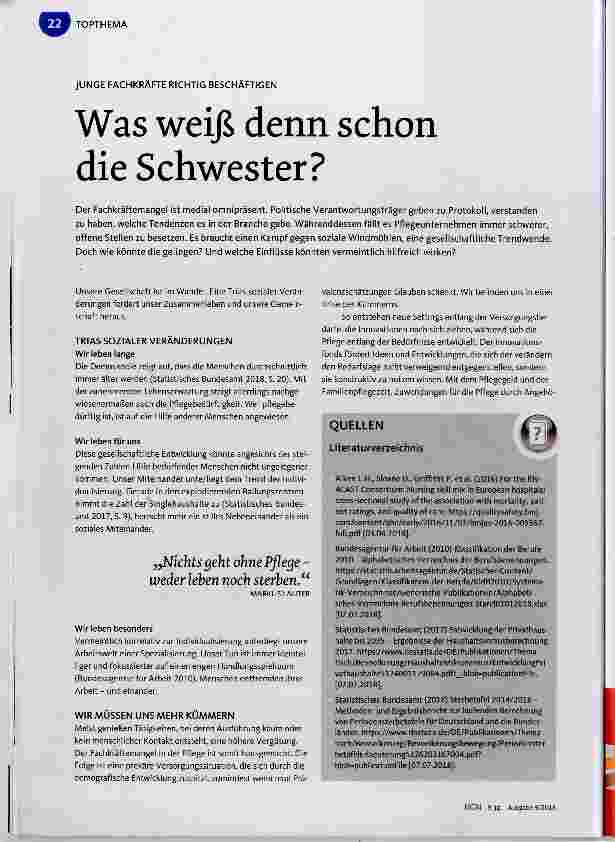 Vorschauseite 1: Was weiß denn schon die Schwester?