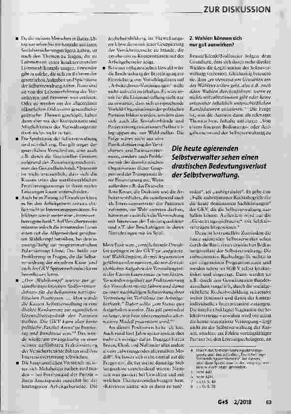 Vorschauseite 2: Mit Urwahl alles gut für die Selbstverwaltung?