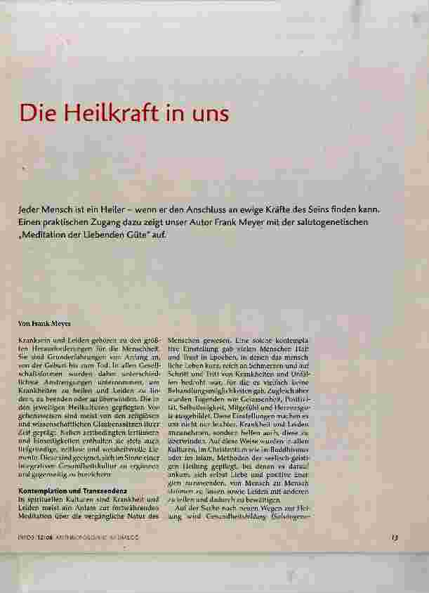Vorschauseite 1: Die Heilkraft in uns