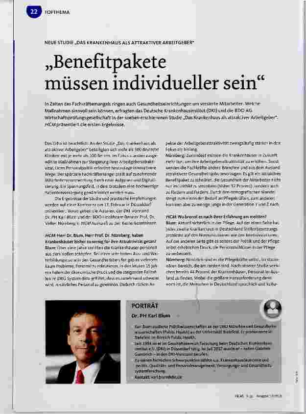 Vorschauseite 1: „Benefitpakete müssen individueller sein“