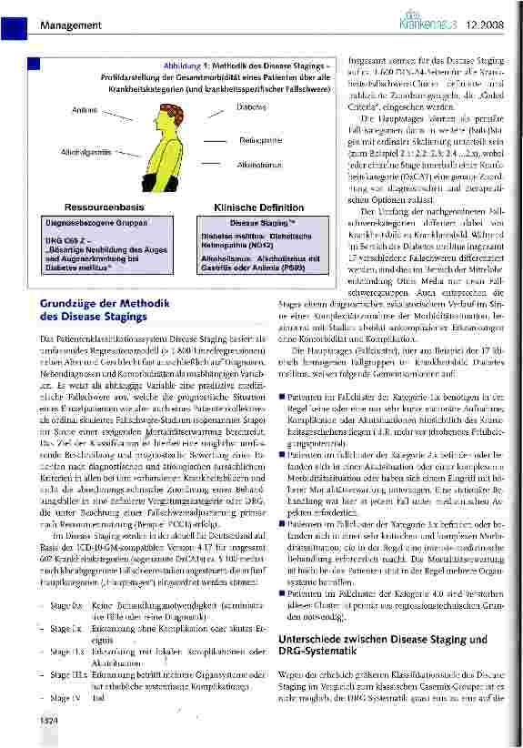 Vorschauseite 2: Disease Staging -Ein Casemix-Instrument mit vielfältigen Einsatzmöglichkeiten
