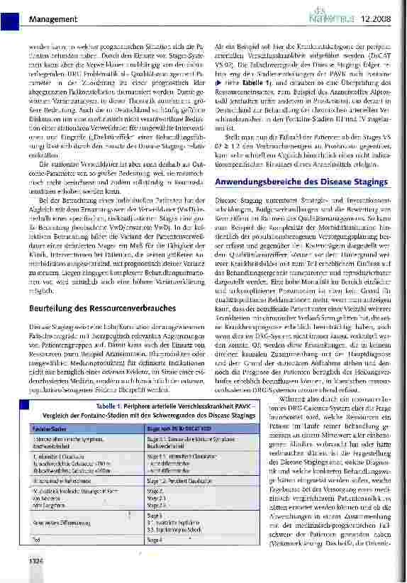Vorschauseite 4: Disease Staging -Ein Casemix-Instrument mit vielfältigen Einsatzmöglichkeiten