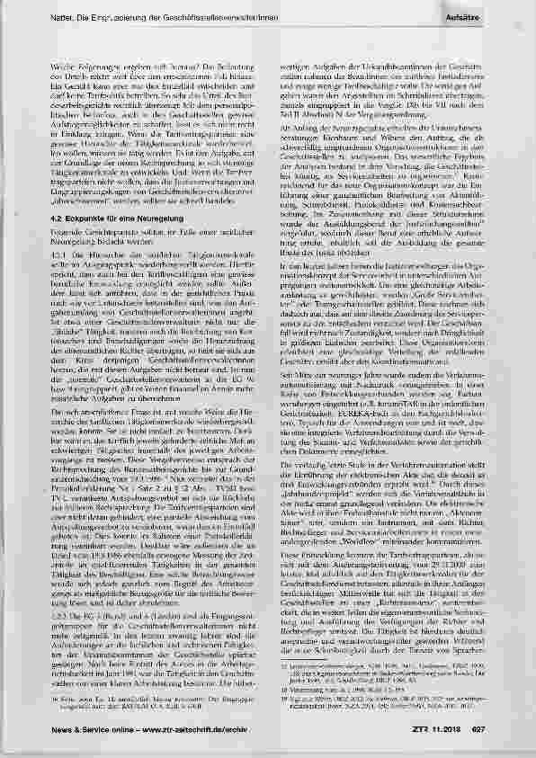 Vorschauseite 5: Die Eingruppierung der Geschäftsstellenverwalter/-innen bei den Gerichten und Staatsanwaltschaften