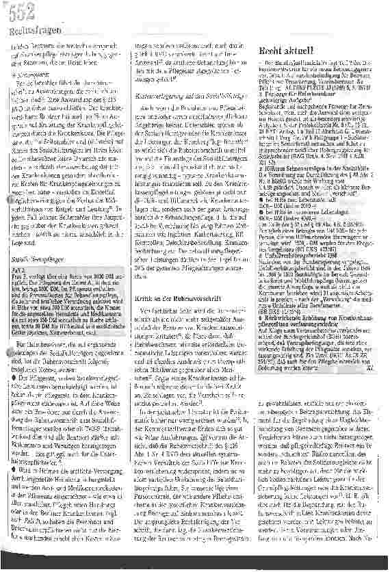 Vorschauseite 2: Leistungspflicht der Krankenkassen im Heim Zur Problematik der Ruhensvorschriften des Paragraphen 216 Abs. 1 Nr. 4