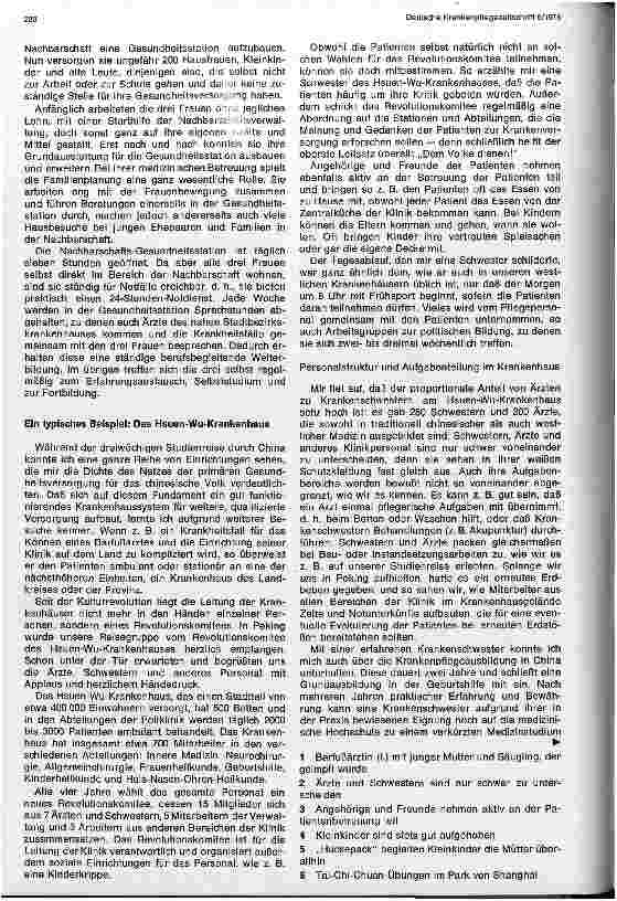 Vorschauseite 3: Das Gesundheitswesen Chinas Bericht über eine Studienreise im November 1976