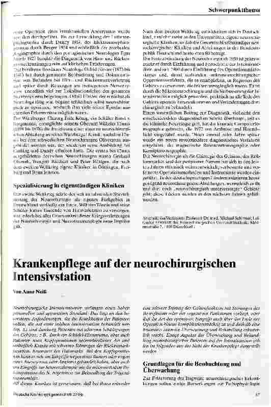 Vorschauseite 2: Über die Entwicklung der Neurochirurgie
