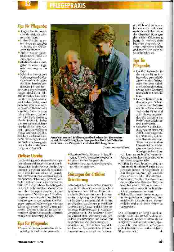 Vorschauseite 4: Anweisungen und Erklärungen überfordern oft den Dementen Die Alzheimer Gesellschaft informiert - Teil 3