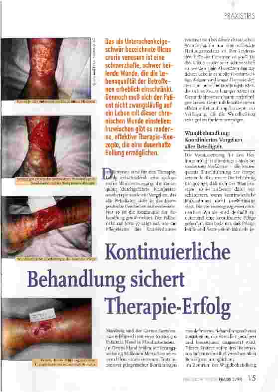 Vorschauseite 1: Kontinuierliche Behandlung sichert Therapie-Erfolg