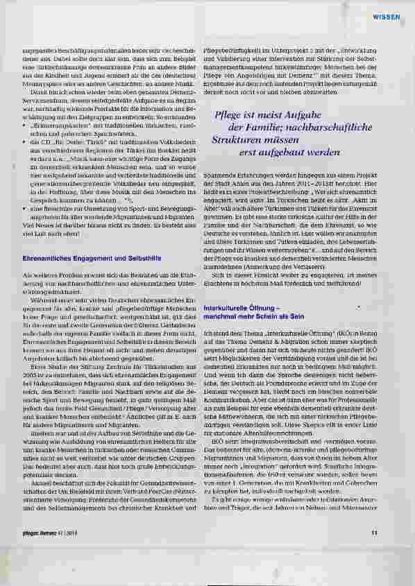 Vorschauseite 4: Was haben 15 Jahre Demenz & Migration gebracht?