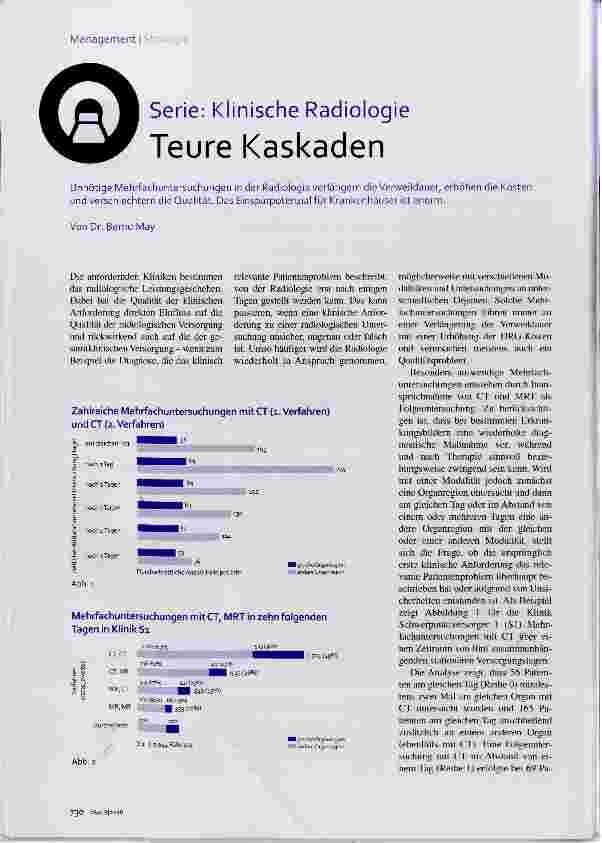 Vorschauseite 1: Serie: Klinische Radiologie Teure Kaskaden