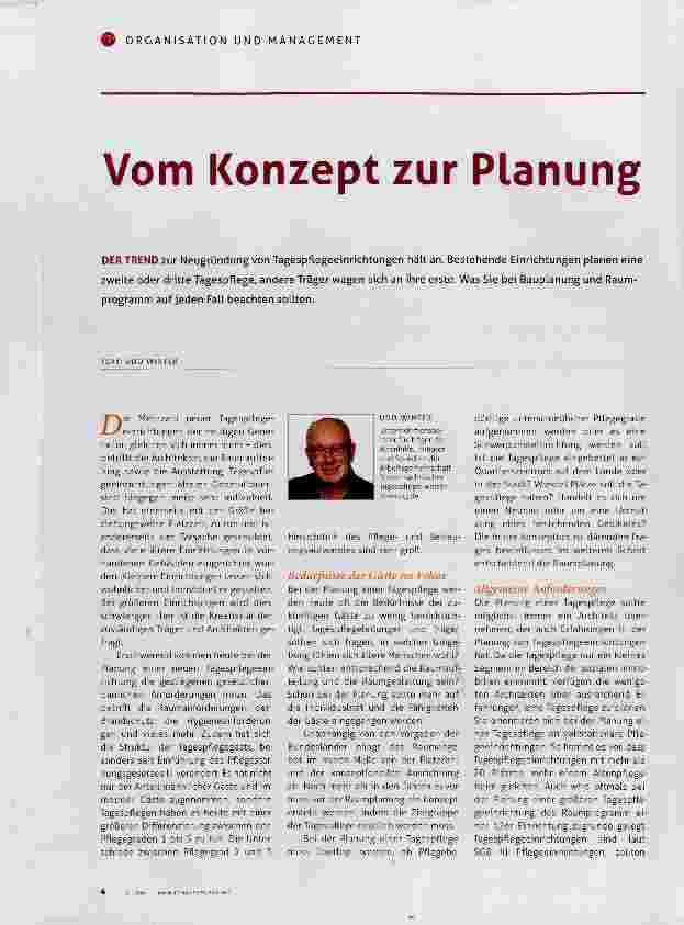 Vorschauseite 1: Vom Konzept zur Planung