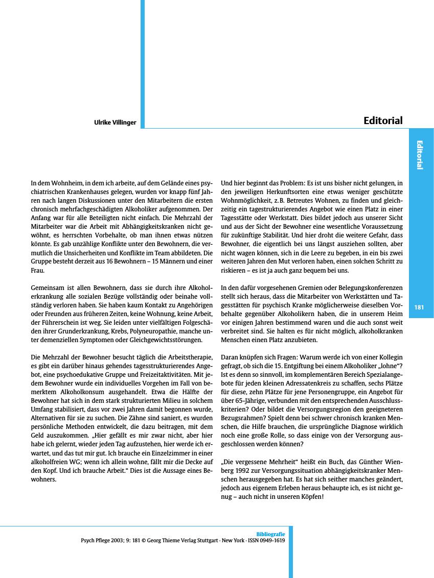 Vorschauseite 1: Editorial