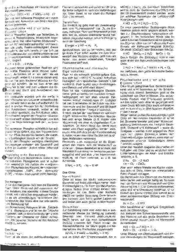 Vorschauseite 4: Grundlagen der Chemie 6. Folge: Anorganische Chemie (IV)