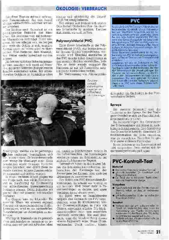 Vorschauseite 2: Seminar der Interessengruppe Pflegepersonal und Friedensarbeit Ökologisches Verhalten beugt schleichenden Katastrophen vor