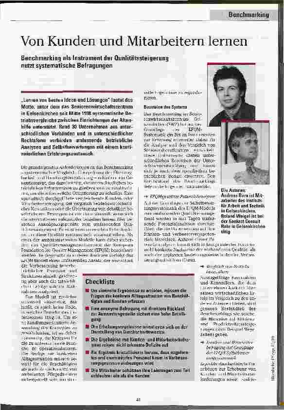 Vorschauseite 1: Von Kunden und Mitarbeitern lernen