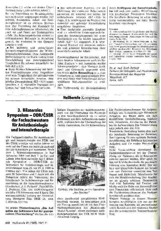 Vorschauseite 3: Zur Belastbarkeit bei Morbus Scheuermann - Hinweise für Gesundheitsfürsorgerinnen und Krankenschwestern