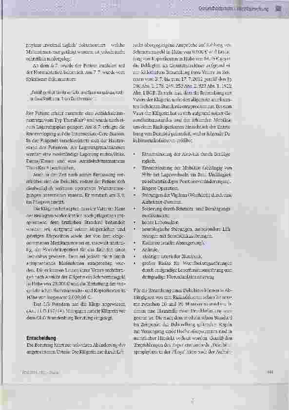 Vorschauseite 2: Fehlerhafte Dekubitusprophylaxe bei einem Hochrisikopatienten