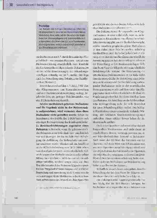 Vorschauseite 3: Fehlerhafte Dekubitusprophylaxe bei einem Hochrisikopatienten