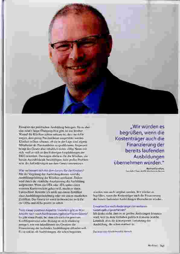 Vorschauseite 2: Interview „Das Interesse dürfte weiter steigen“