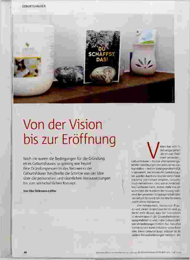 Vorschauseite 1: Von der Vision bis zur Eröffnung