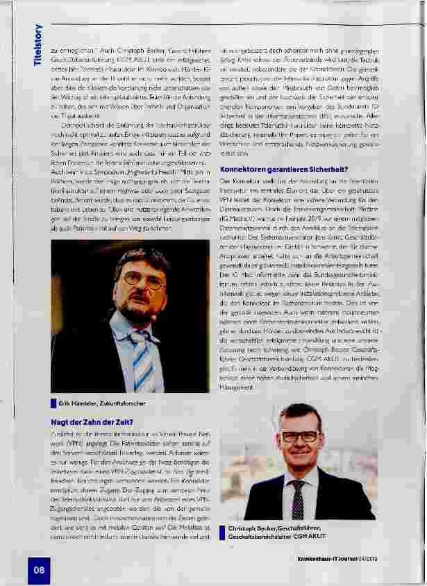 Vorschauseite 3: Telematikinfrastruktur Licht am Horizont?
