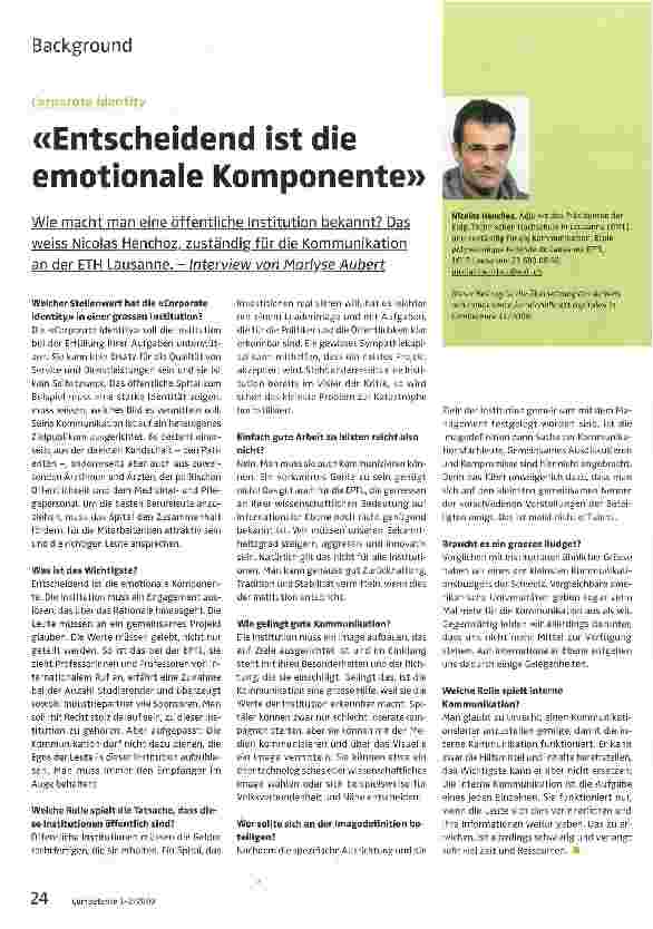 Vorschauseite 1: Entscheidend ist die emotionale Komponente