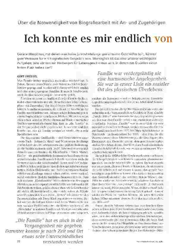 Vorschauseite 1: Ich konnte es mir endlich von der Seele reden...