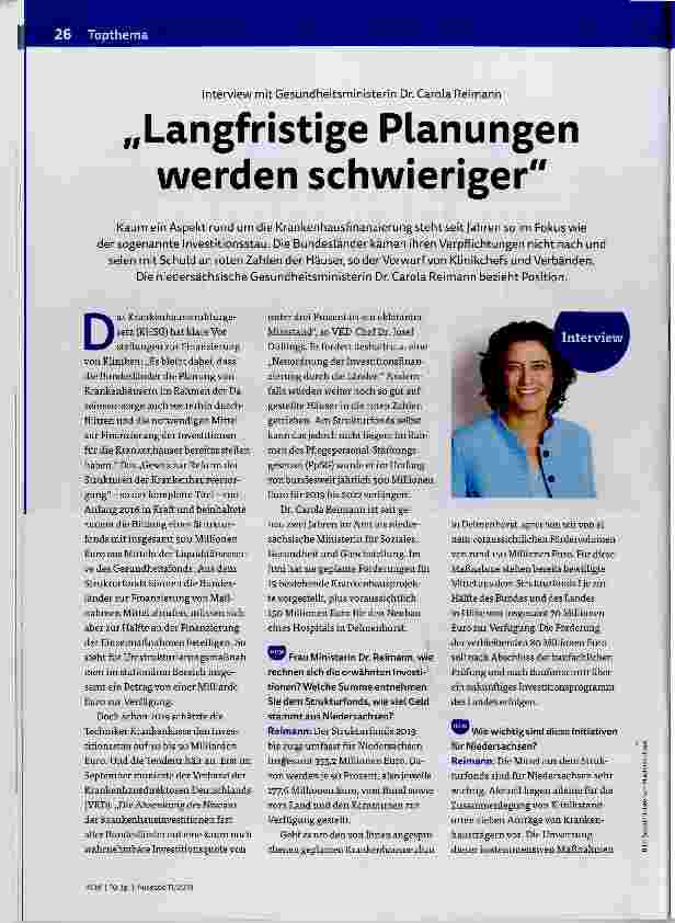 Vorschauseite 1: Langfristige Planungen werden schwieriger