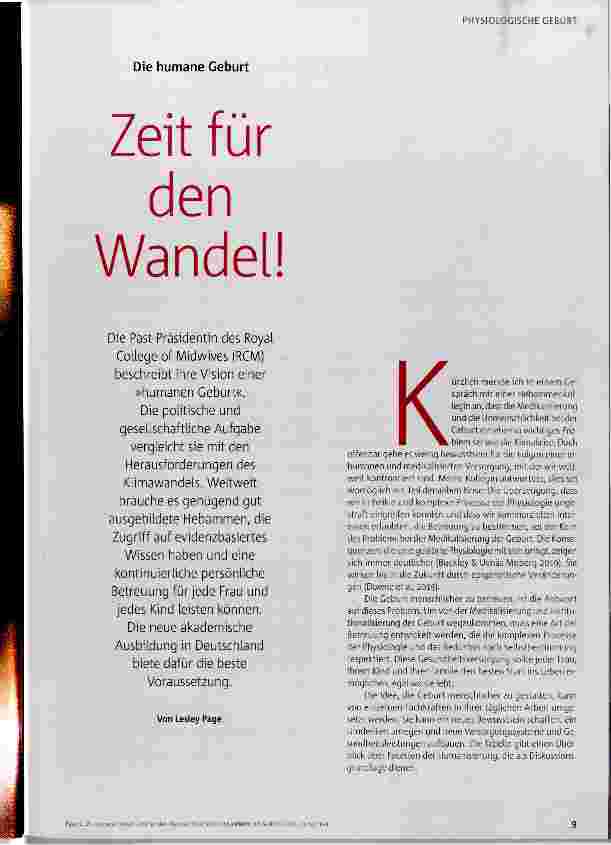 Vorschauseite 2: Zeit für den Wandel!