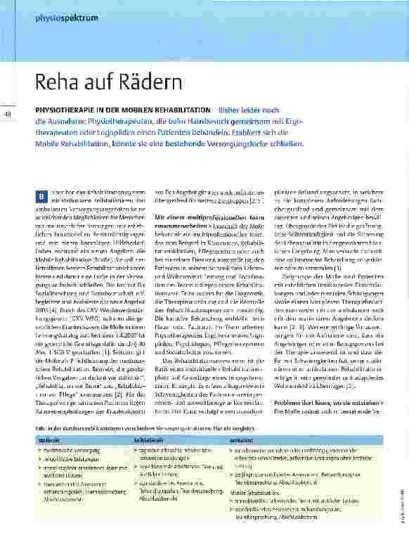 Vorschauseite 1: Reha auf Rädern