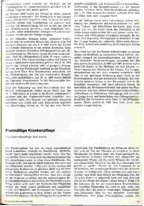 Vorschauseite 1: Planmäßige Krankenpflege