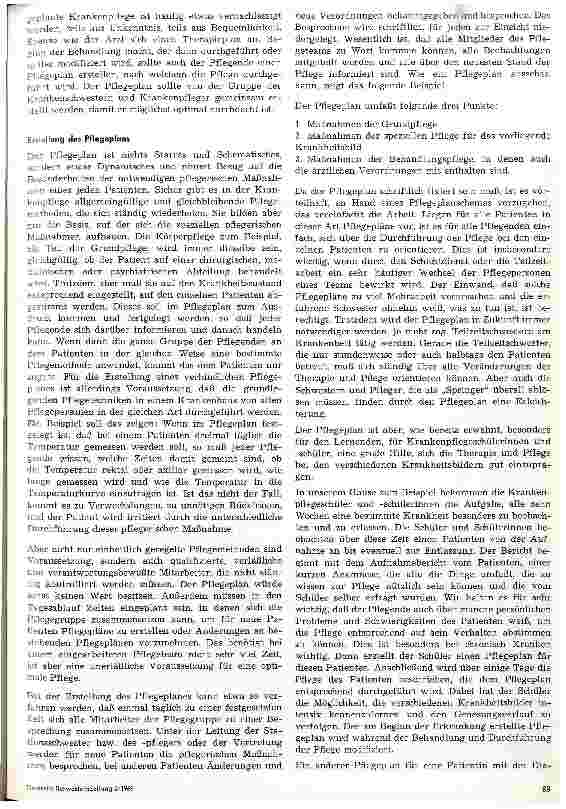 Vorschauseite 3: Planmäßige Krankenpflege